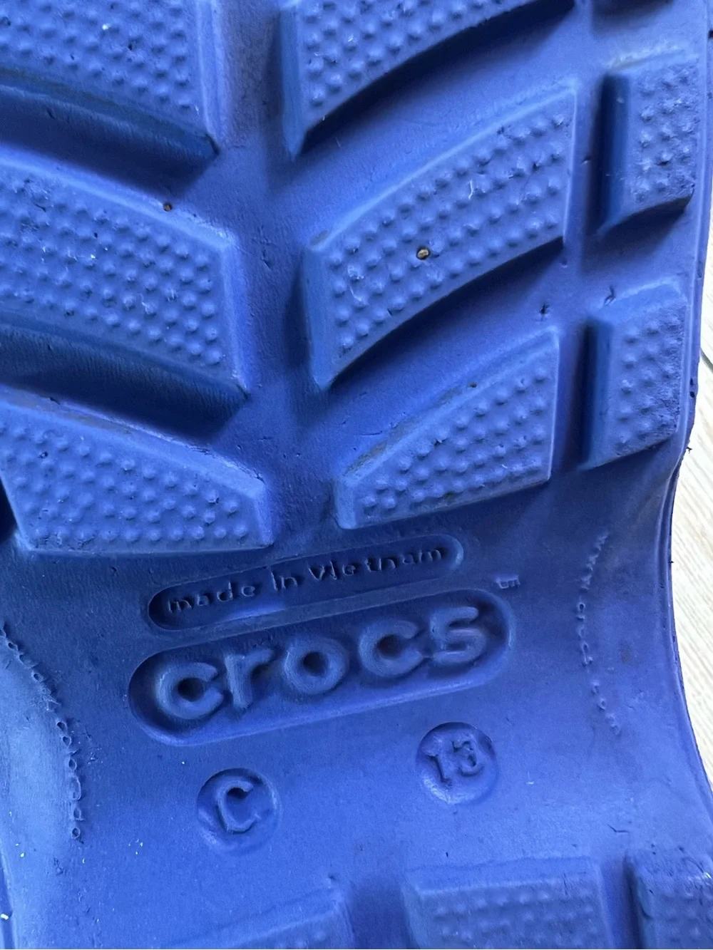 Crocs Handle It Toddler Kids Rain Boots Blue Waterproof Pull On Shoes Size C13